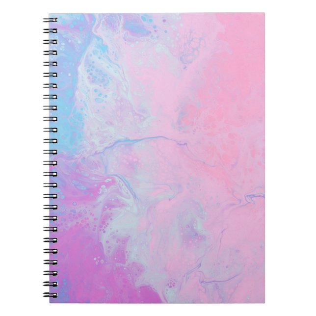PASTEL UND BLAUER NOTIZBLOCK (Vorderseite)