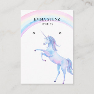 Pastel Unicorn Arc-en-ciel ・ Carte d'affichage à o