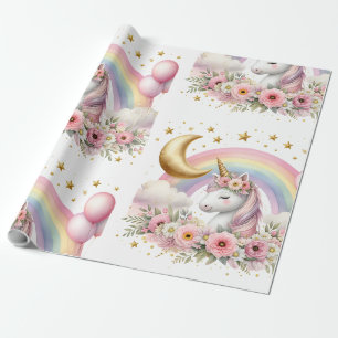 Pastel Unicorn Geschenkpapier