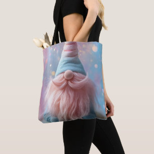 Pastel Unicorn Gnome/Gonk mit flauschig rosafarben Tasche