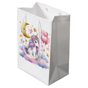 Pastel Unicorn Mittlere Geschenktüte