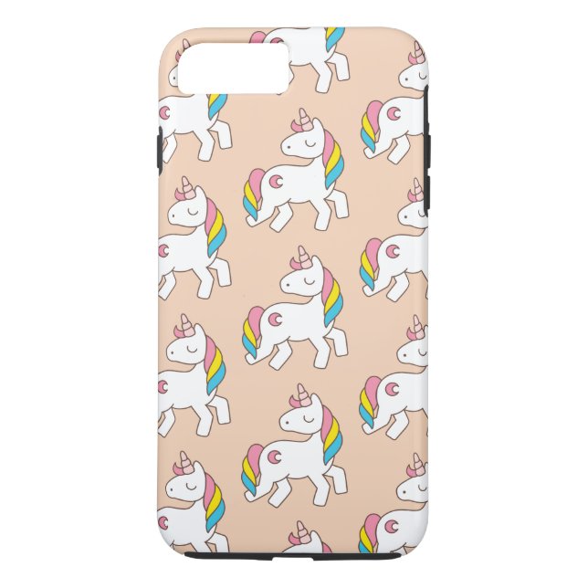 Pastel Unicorn Muster Case-Mate iPhone Hülle (Rückseite)