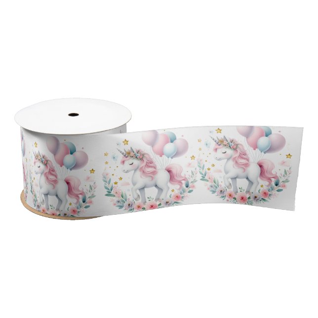 Pastel Unicorn Satinband (Spule)