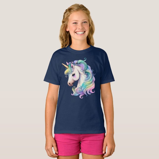 Pastel Unicorn T-Shirt (Vorne ganz)