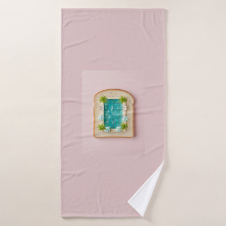 Pastel Vaporwave Pool Toast Badhandtuch Set