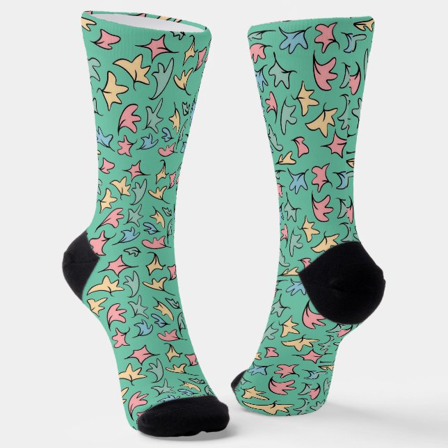 Pastel Verlasse grün Socken (Gewinkelt)
