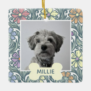Pastel Vintages florales Foto Keramikornament