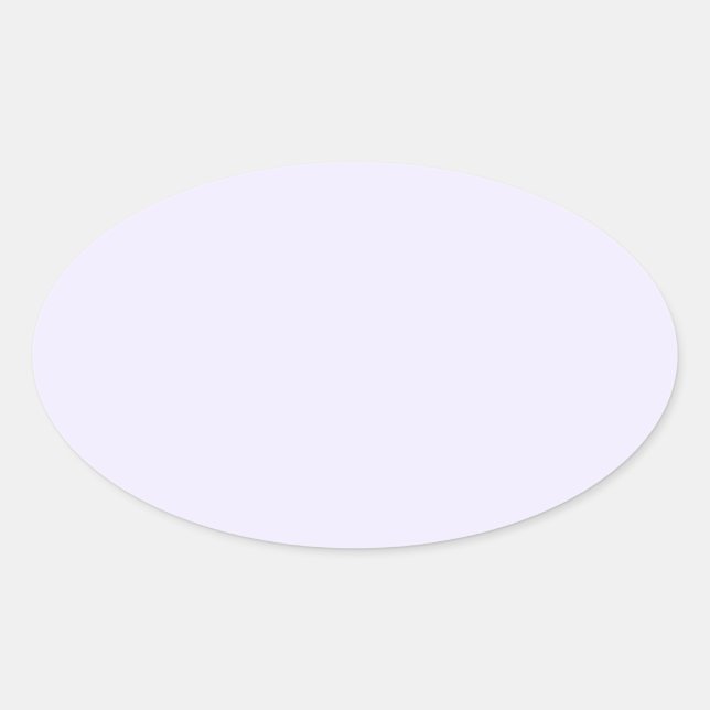 Pastel Violet 2 Ovaler Aufkleber (Vorderseite)