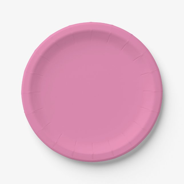 Pastel Violet, Rosa Daisy, Rosa Rose, Pappteller (Vorderseite)