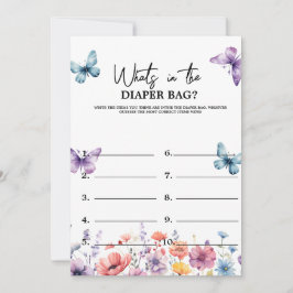 Pastel, was in der Tasche Baby Duschspielkarte Einladung