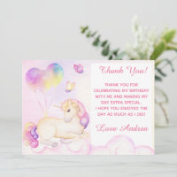 Pastel Wasserfarbe Einhorn und Balloons