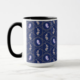Pastel-Wasserfarben-Schmetterlinge in Reben Tasse