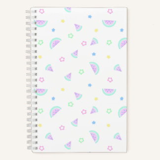 Pastel-Wassermelone Notizbuch