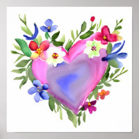 Pastel Watercolor Blumenkranz