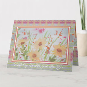 Pastel Watercolor Floral Karte