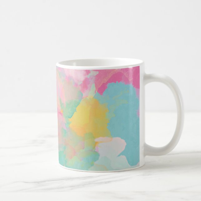 Pastel Watercolor Kaffeetasse (Rechts)