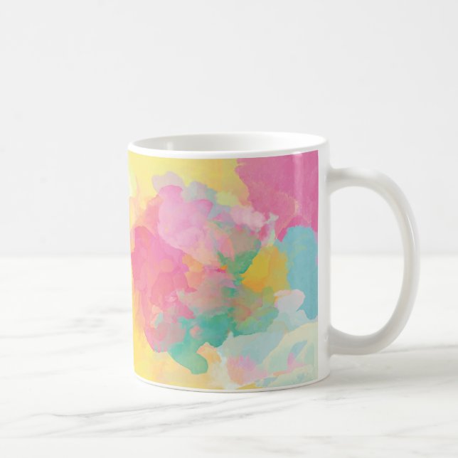 Pastel Watercolor Kaffeetasse (Rechts)
