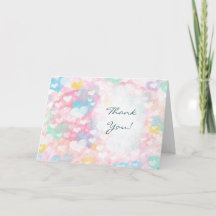 Pastel Watercolor Layered Hearts Wedding Vielen Da