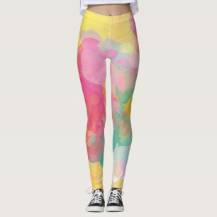 Pastel Watercolor Leggings
