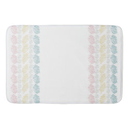 Pastel Watercolor Pinselstriche Badematte