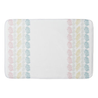 Pastel Watercolor Pinselstriche Badematte