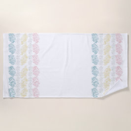 Pastel Watercolor Pinselstriche Strandtuch