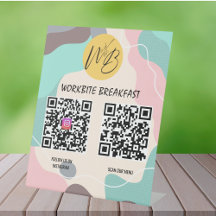 Pastel Wave Restaurant Menü, Instagram Qr Code