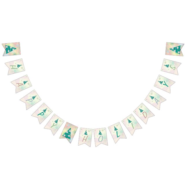Pastel Weihnachtsfeiertag Wimpelkette (Alle)