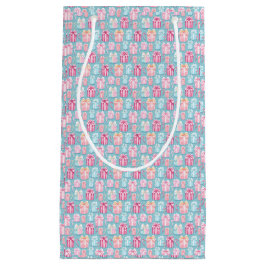 Pastel Weihnachtsgeschenke und Candy Canes Kleine Geschenktüte