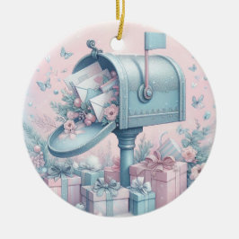 Pastel Weihnachtsschmuck Mailbox und Geschenke 2