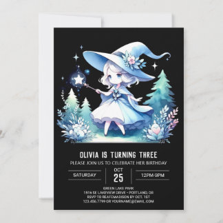 Pastel Whimsical Wizard Geburtstag Einladung
