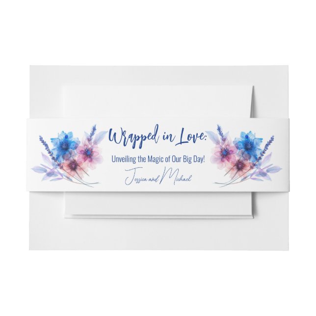 Pastel Whispers Meadow Einladungsbanderole (Vorderseite Beispiel)