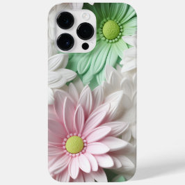 PASTEL WHITE PINK GREEN GERBERA DAISY BLUME Case-Mate iPhone 14 PRO MAX HÜLLE