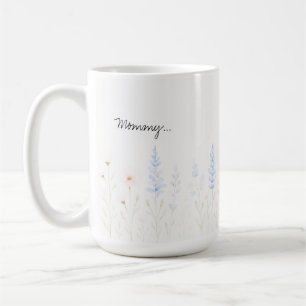 Pastel Wild Blume Tasse mit Personalisierter Meldu