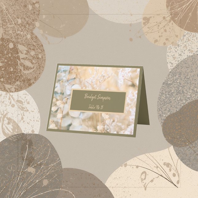 Pastel Wildblume Meadow Wedding Card Dankeskarte (Von Creator hochgeladen)