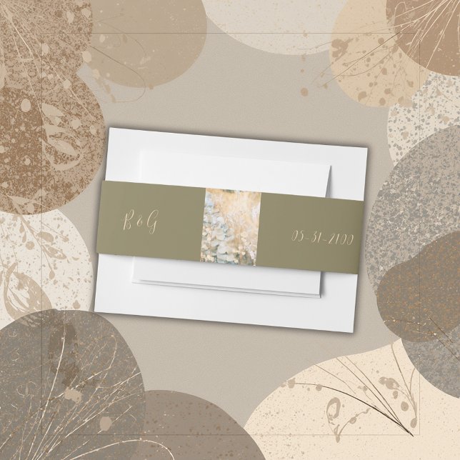 Pastel Wildblume Meadow Wedding Einladungsbanderole (Von Creator hochgeladen)