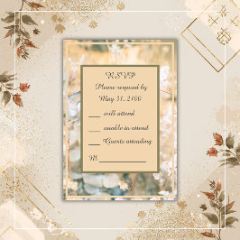 Pastel Wildblume Meadow Wedding rsvp Karte
