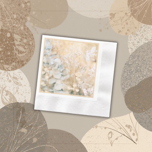 Pastel Wildblume Meadow Wedding Serviette (Von Creator hochgeladen)