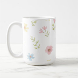 Pastel Wildflower Meadow Coffee Mug - Floral Water Kaffeetasse