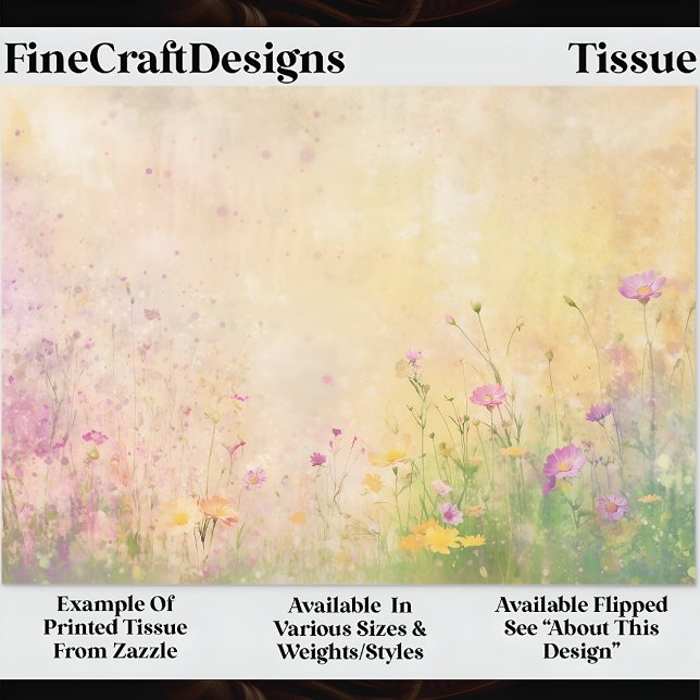 Pastel Wildflower Spring Meadow DZ5R Decoupage  Seidenpapier (Von Creator hochgeladen)