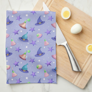 Pastel Witch Hats - Niedliches Kawaii Halloween-Mu Geschirrtuch