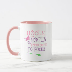 Pastel Witch Hocus Pocus Halloween-Kaffeekonzept Tasse