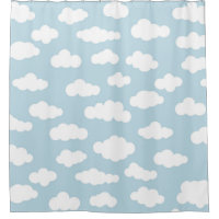 Pastel Wolken Ästhetik Baby Blau und Weiß