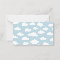 Pastel Wolken Ästhetik Baby Blau und Weiß