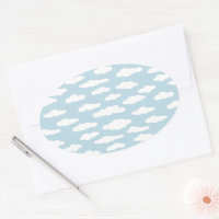 Pastel Wolken Ästhetik Baby Blau und Weiß