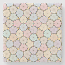 Pastel Wood Slices Steinuntersetzer