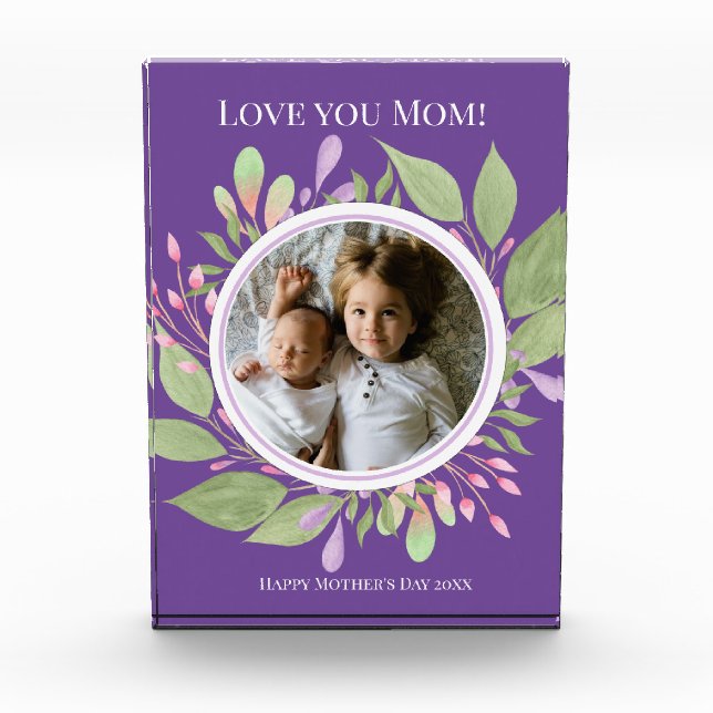 Pastel Wreath Mütter Day Foto (Vorderseite)