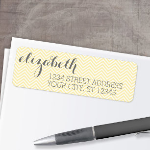 Pastel Yellow and Gray Stationery Suite für Frauen
