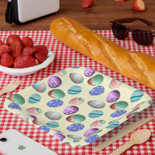 Pastel Yellow Oaster Egg Ostereier Party Ei Jagd S Pappteller