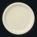 Pastel Yellow Polkadot Baby Shower Pappteller<br><div class="desc">Cute pastel yellow and white polkadot baby shower paper plates for your baby shower.  Perfect for the coordinating paper cups & napkins in this collection.</div>